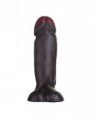 Pênis Maciço Com Escroto Black 16 X 6 cm 